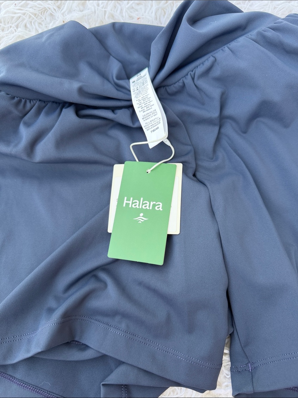 HALARA Navy Athletic Skirt-Shorts Set with High Waist - Picture 5 of 9